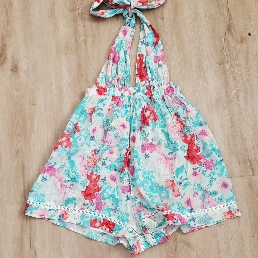 Somedays Lovin Floral Romper Shorts Resortwear Vacation Beach Boho Feminine